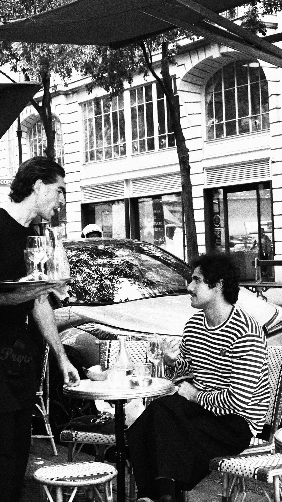 Table service on the terrace