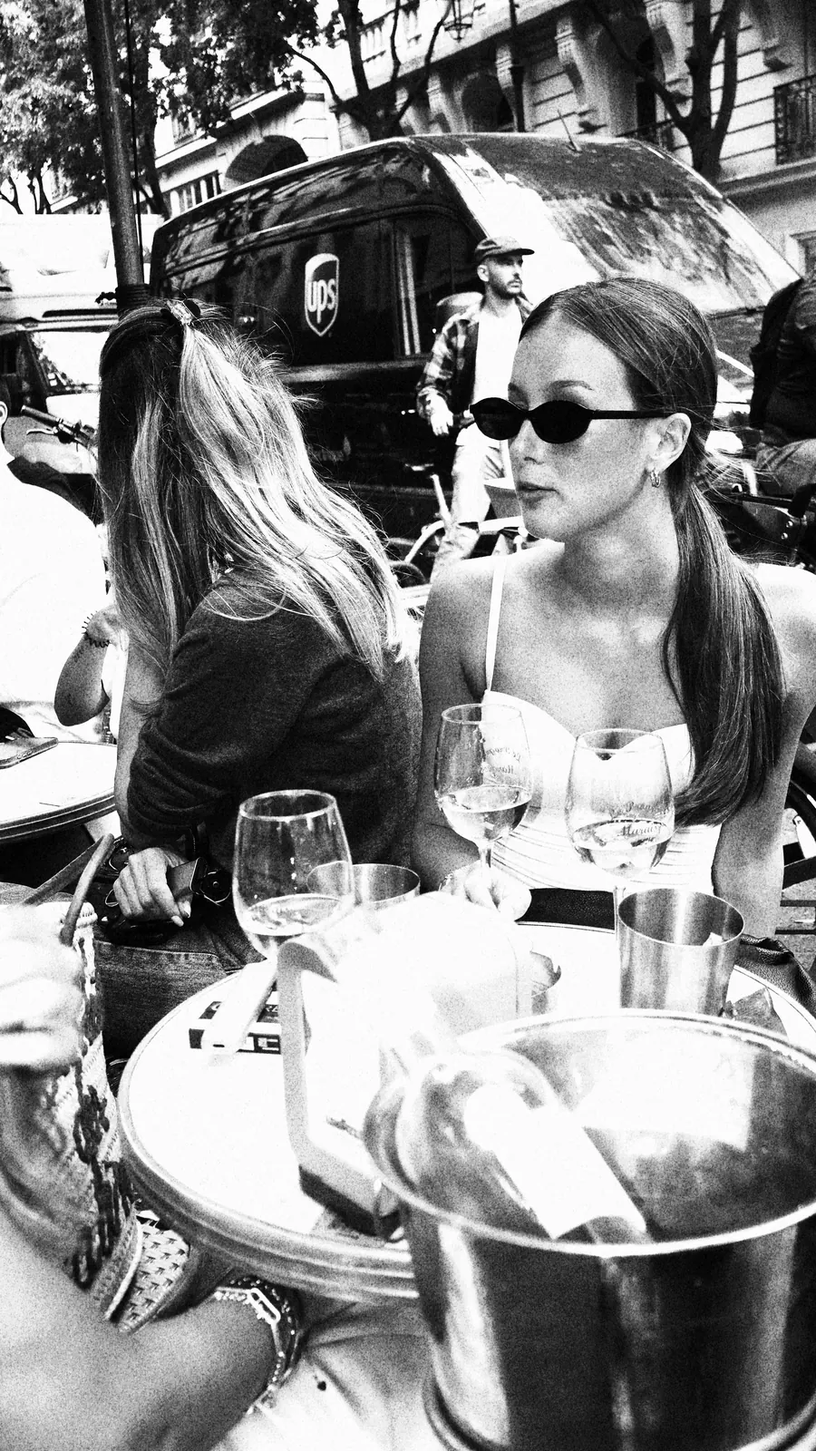 Champagne bucket on the terrace